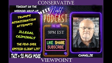 IT'S TIME FOR THE WEEKEND WRAP-UP HERE ON THE CONSERVATIVE VEIWPOINT TONIGHT AT 9PM EST.