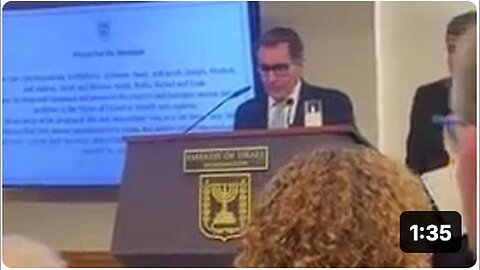 "John Kirby Wears Kippah, Prays for Hostages at Israeli Embassy"