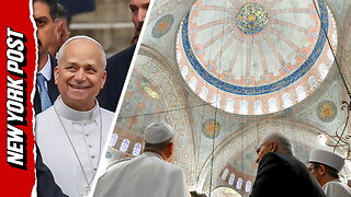Pope Leo XIV tours famous Blue Mosque in Turkey, declines to join in prayer