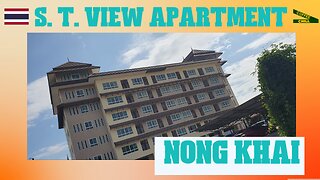 S.T. View Hotel - Apartment Building in Nai Mueang - Nong Khai Northern Isaan Thailand - Review TV
