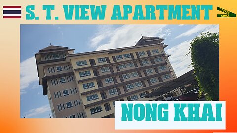 S.T. View Hotel - Apartment Building in Nai Mueang - Nong Khai Northern Isaan Thailand - Review TV