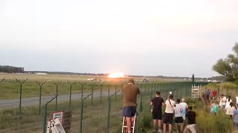 Polish F-16 Fighter Jet Crashes During Air Show Rehearsal