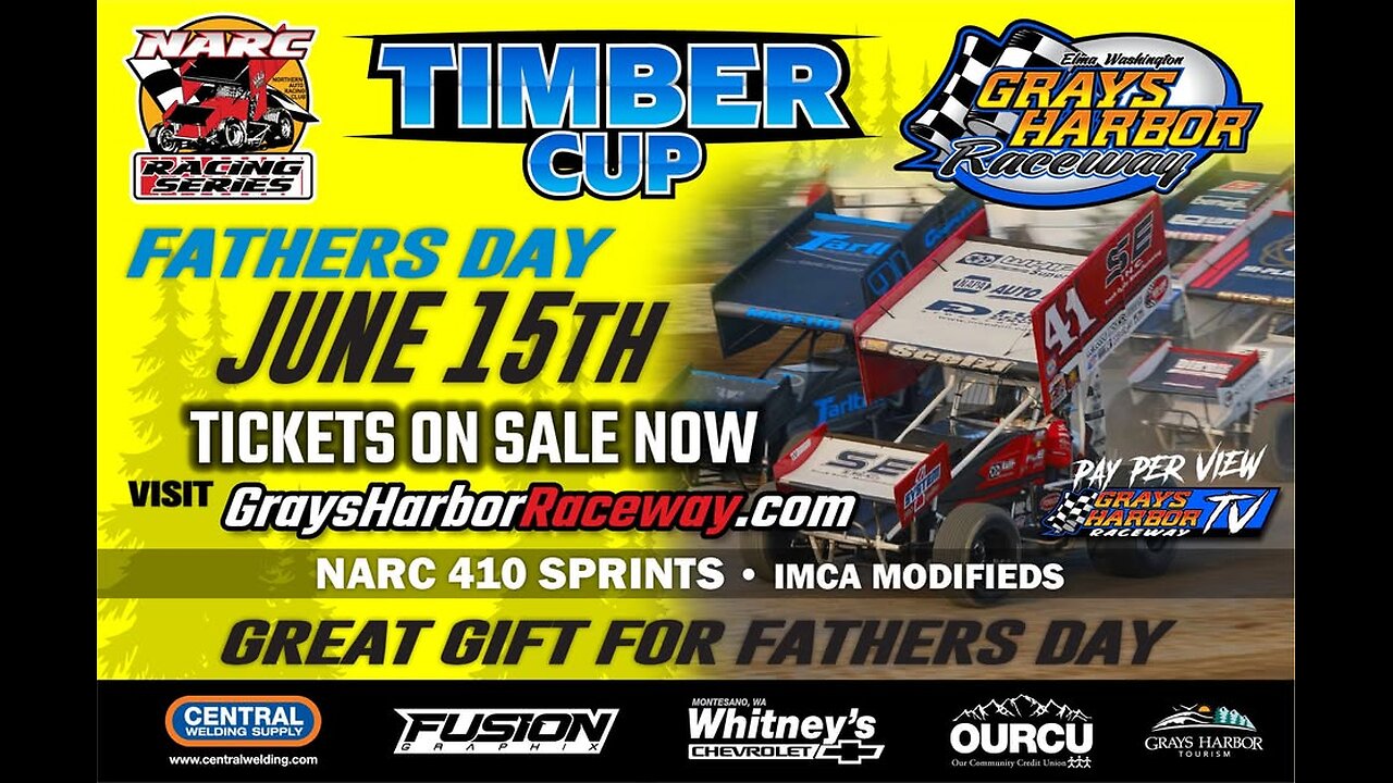 Grays Harbor Raceway - NARC King of the West 410 Sprints, & Modifieds -6/15/25