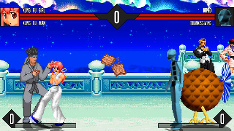 MUGEN - Kung Fu Man & Kung Fu Girl vs. Biped & Thanksgiving - Download