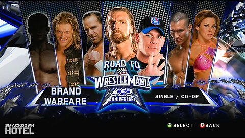 WWE SMACKDOWN vs RAW 2010. The Road to Wrestlemania intro cutscene HD VIDEO.