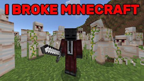 I Broke Minecraft with an Iron Golem Sword