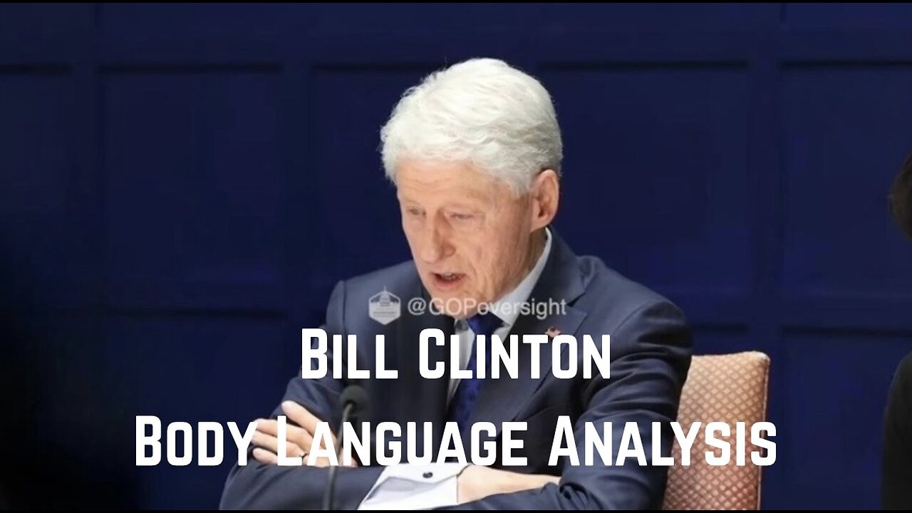 Bill Clinton Body Language Analysis by Dr G