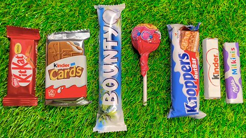 ASMR Candy Chocolate and Lollipop Sweet Wrapping | Crinkle and Tapping Sounds | Relaxing Satisfying