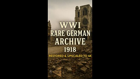 Cathedral in Rubble: 1918 St. Quentin WW1 Destruction Restored in 4K! ⛪🏚️