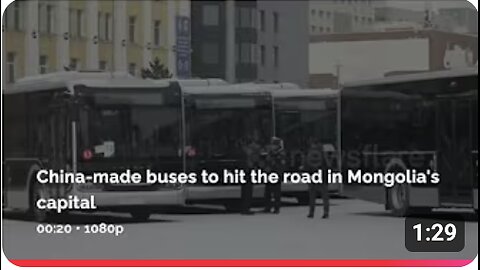 China-made buses to hit the road in Mongolia's capital