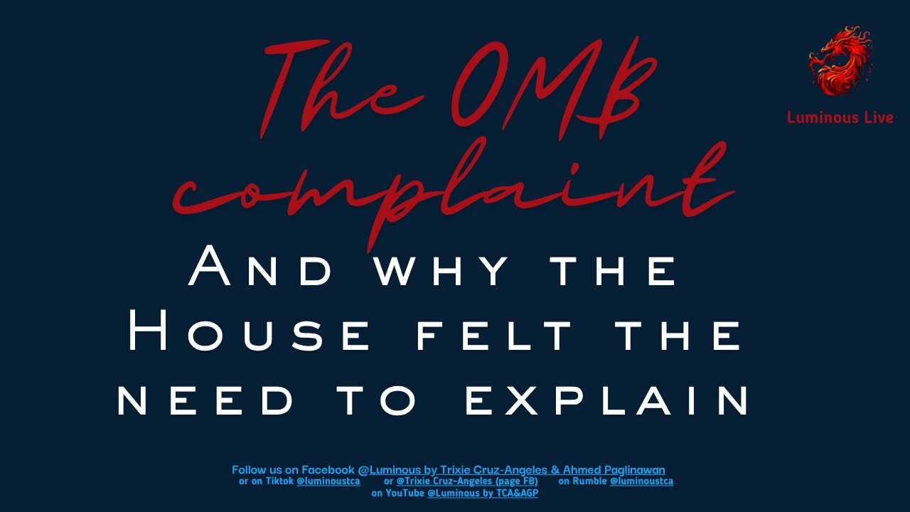 Why the House felt the need to explain