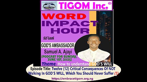 TIGOM Inc 's Wednesday Word On GOD'S WILL (04-06-2025)