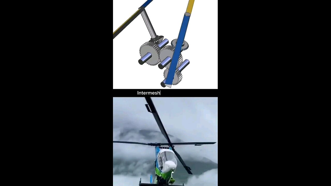 Intermeshing helicopter