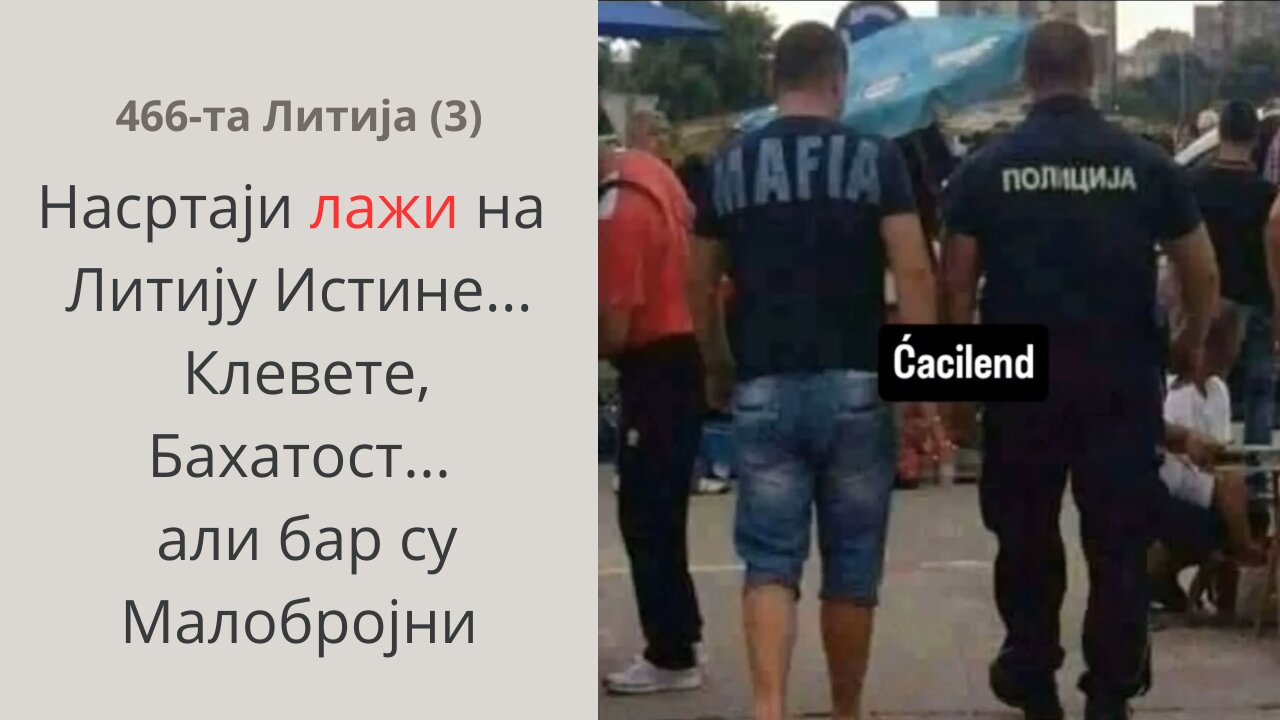 466-та Литија (3) - Насртаји лажи на Литију Истине... Клевете, Бахатост... али бар су Малобројни