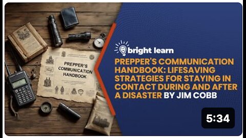 BrightLearn - Prepper's Communication Handbook: Lifesaving Strategies for Staying in Contact During and After a Disaster