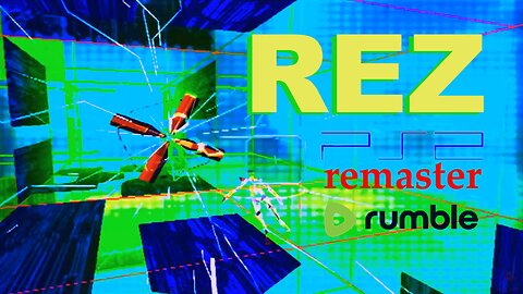 Rez Psychedelic Theme Stage 1 Boss (PS2 remaster Gameplay)