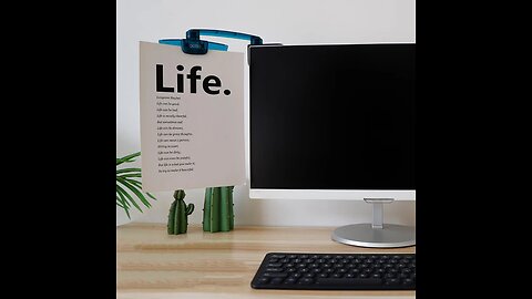 Computer Monitor Rotating Document Clip