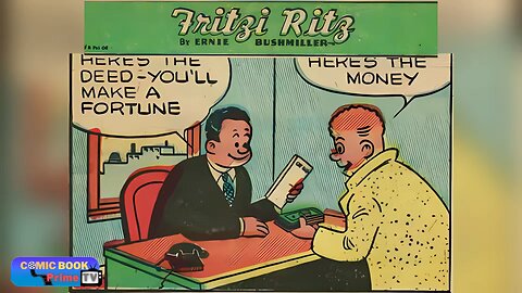 He will make a fortune with this business, Fritzi Ritz and Phil Fumble By Ernie Bushmiller #funny