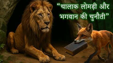 चालाक लोमड़ी और भगवान की चुनौती | नैतिक कथा | एनिमेटेड जंगल कहानी
