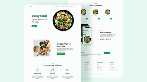 Restaurant Website Design using HTML, CSS & JavaScript