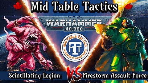 Warhammer 40k Battle Report: Chaos Daemons VS Salamanders