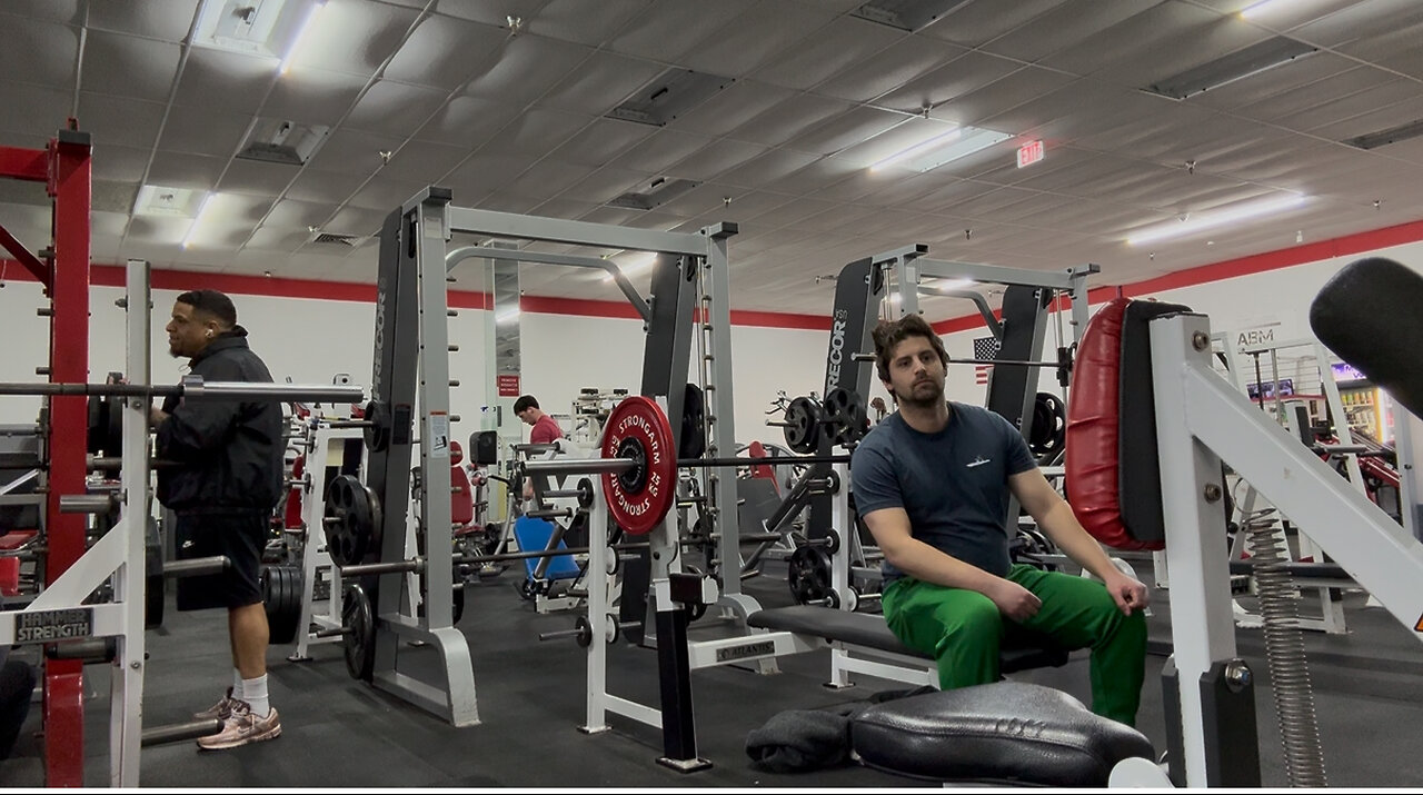 Bench Presses 75KG/165LBs for 8 Reps Set 2