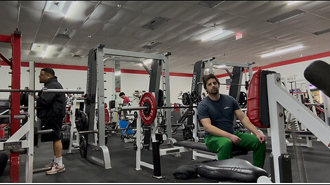 Bench Presses 75KG/165LBs for 8 Reps Set 2