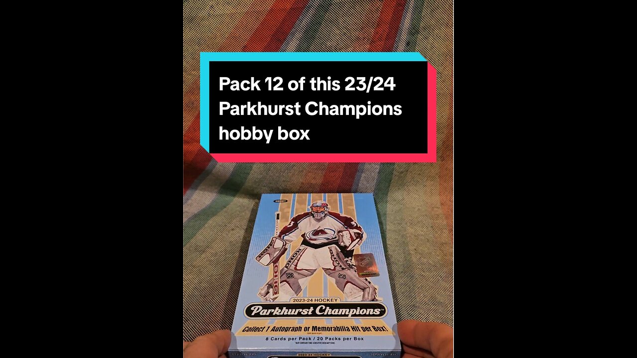 Pack 12 of this 23/24 Parkhurst Champions hobby box