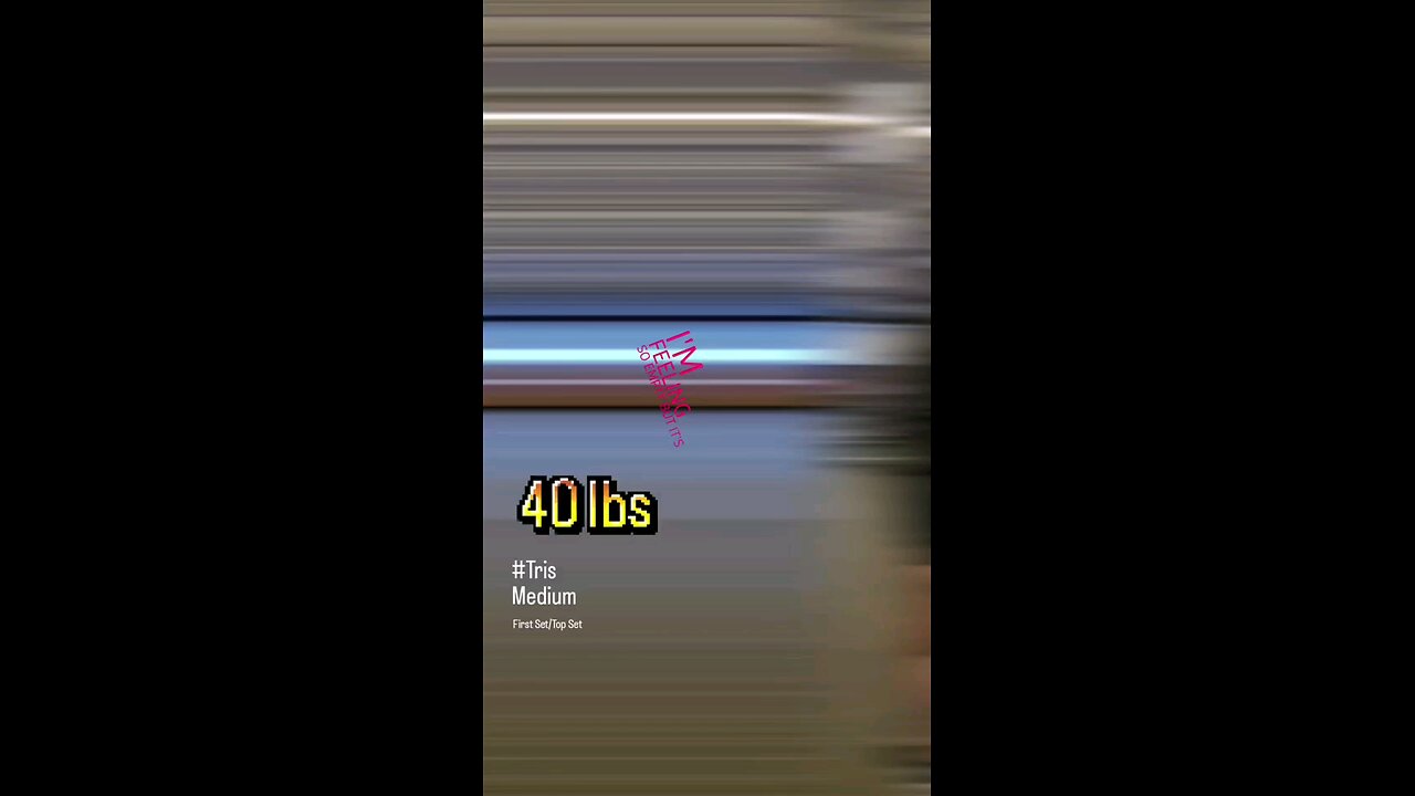 40lbs Uni Tri-Pulldowns (Medium) [Right Side] | #fitness #triceps #shorts 💪