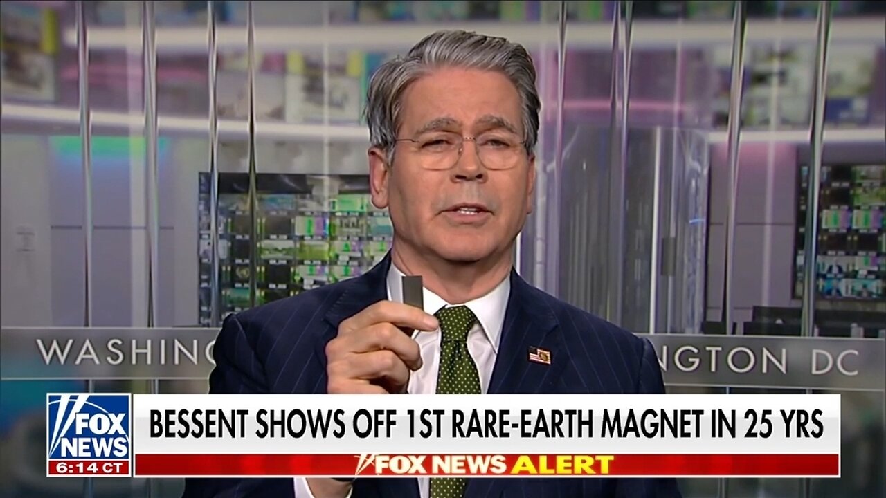 Treasury Secretary Reveals First Rare Earth Magnet Made In America In 25 Years
