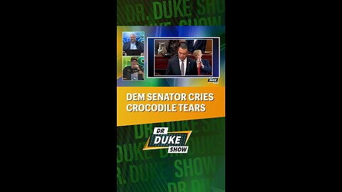 😢Democrat Senator Cries Crocodile Tears … And It’s Hysterical