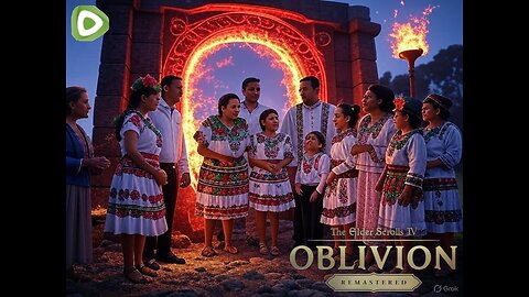 Why Are These People Celebrating Cinco De Mayo Late And In Front Of A Oblivion Gate?