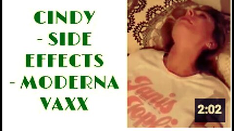 "Side Effects Experienced by Cindy from Moderna Vaccine"