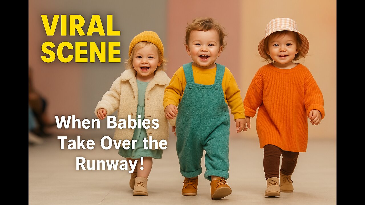 Mini Fashion Stars Own the Runway! 😎 #ViralScene