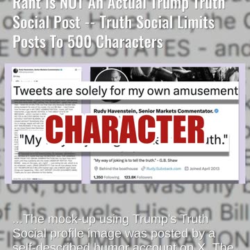 Fact Check: Satirist's 'CREEP JEFFREY EPSTEIN' Rant Is NOT An Actual Trump Truth Social Post