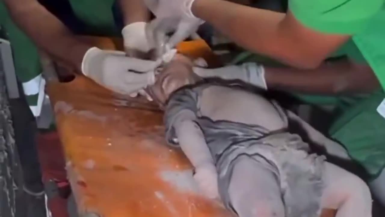An infant girl was pulled out from under the rubble