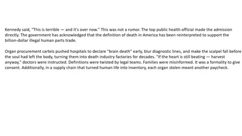 Secretary Kennedy declares war on U.S.