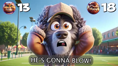 He's Gonna Blow! 💥🐺 | Funny Animal Cartoon Moment
