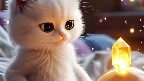 “The Brave Kitten’s Sky Crystal Adventure ✨🐾 | Cute Pixar-Style Cat Story”