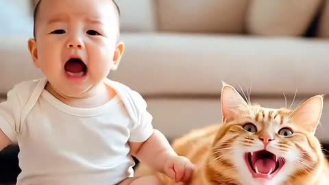 Hilarious Cat and Baby Antics That Will Melt Your Heart!