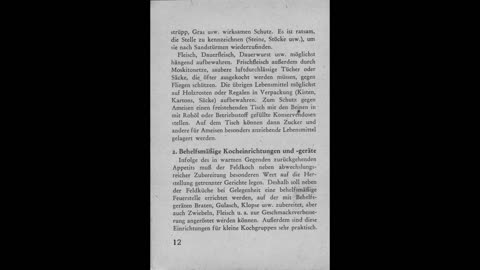 German Field Cookbook for Warmer Countries. June, 1942