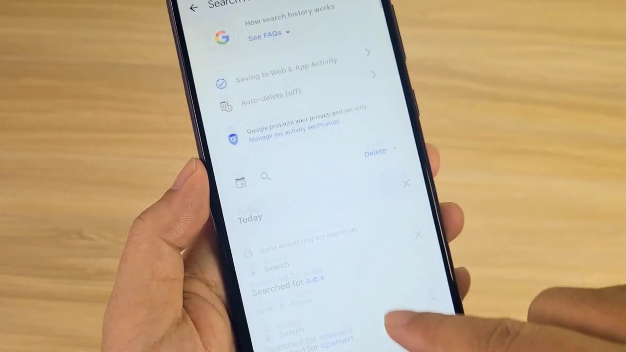 How to Delete Search History