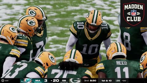 NFL Madden Game Halftime Report