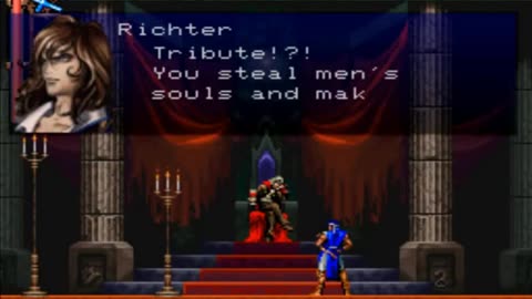 castlevania SOTN ps1 widescreen Richter vs Dracula opening Boss Fight 2025.