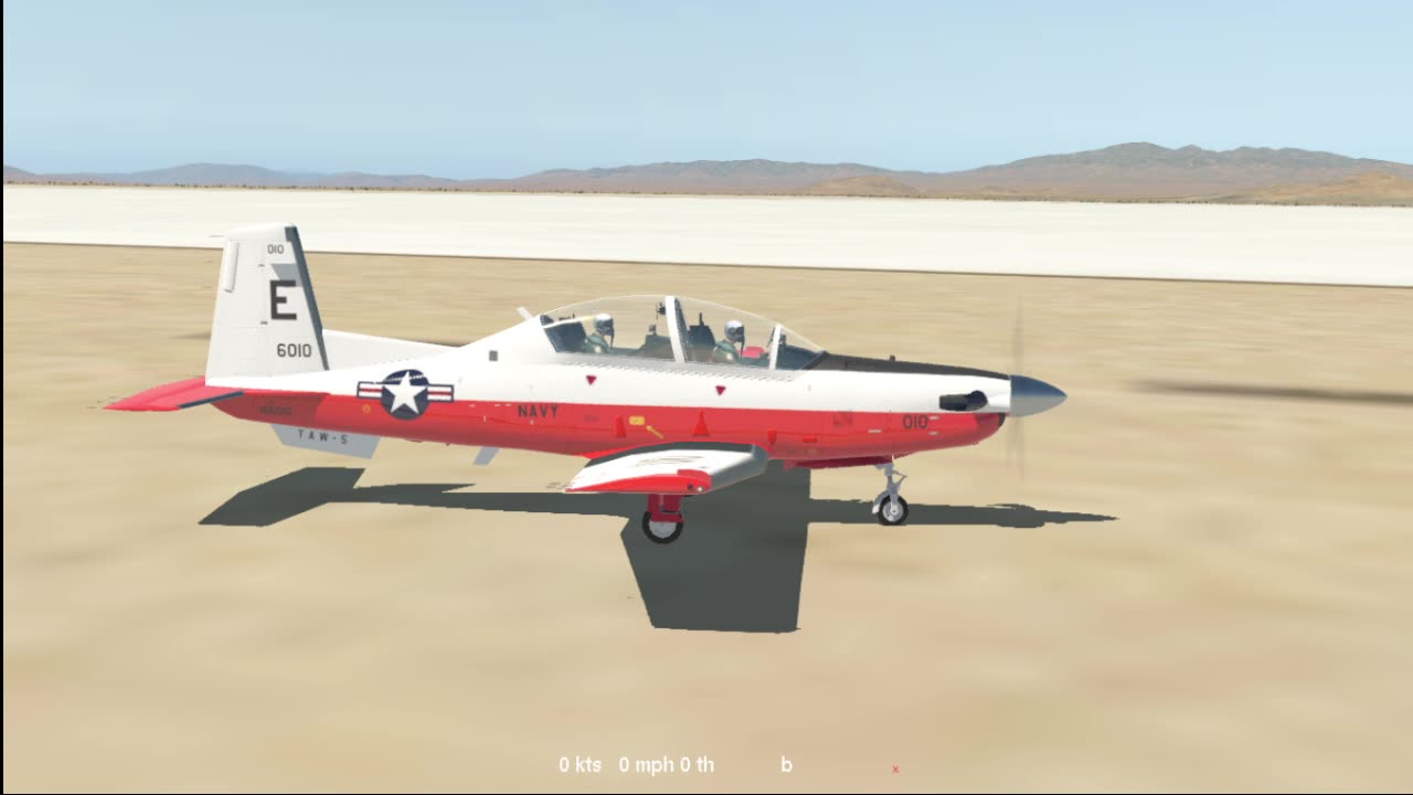 Ur Texan T-6A on Cali Base - Freehand in Xplane 11 under Ubuntu 24 in 2025
