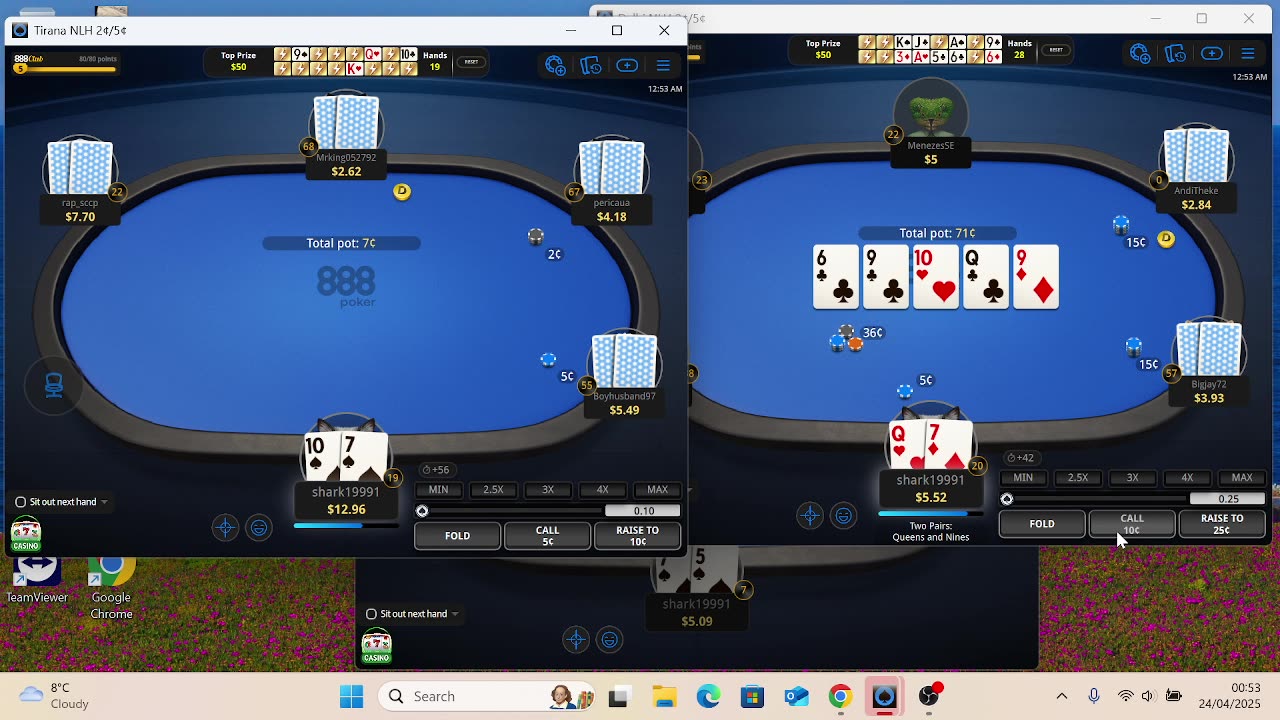 poker 2/5c