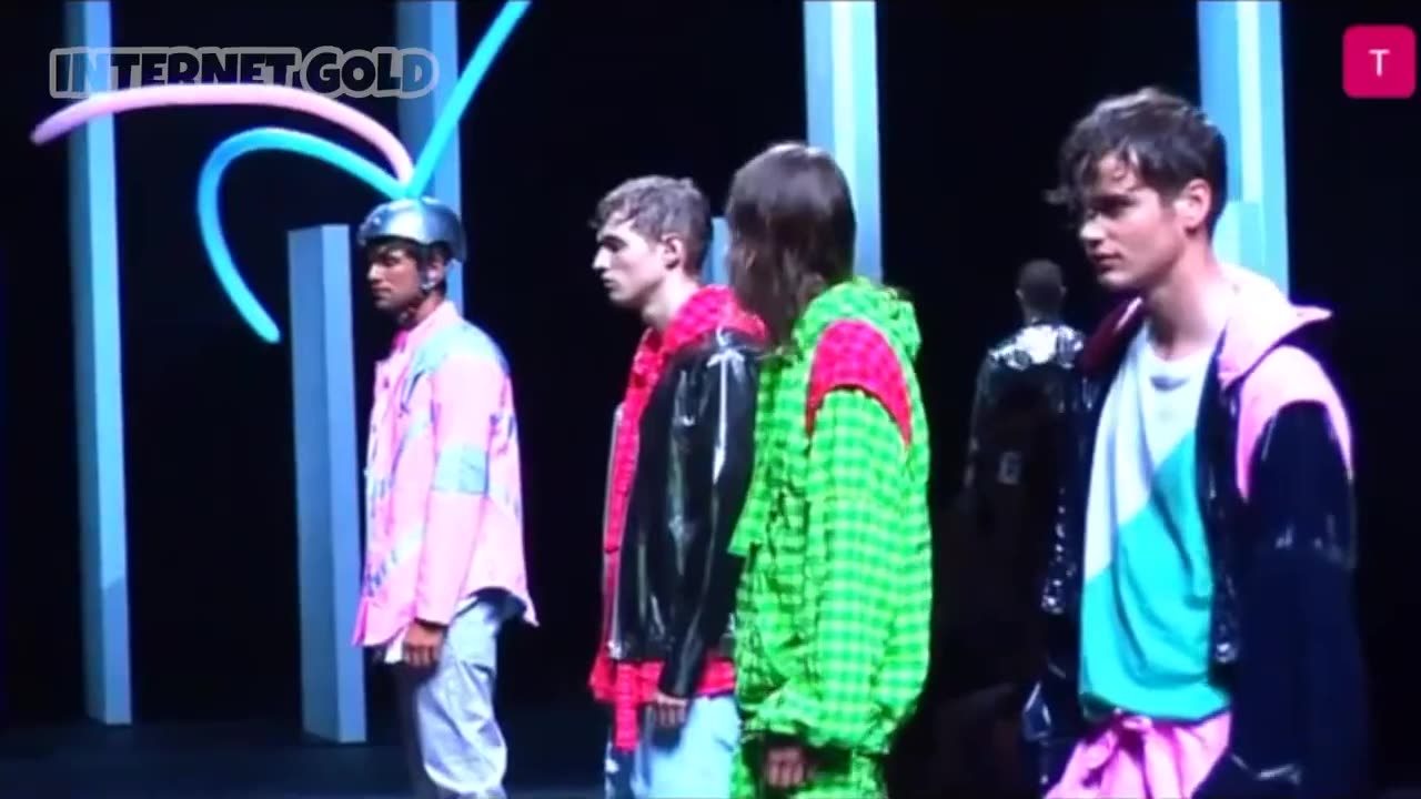 Funny catwalk show