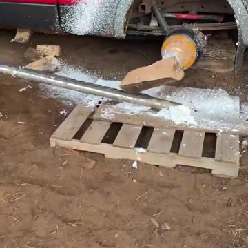 Men with their trucks can do just about anything...😂