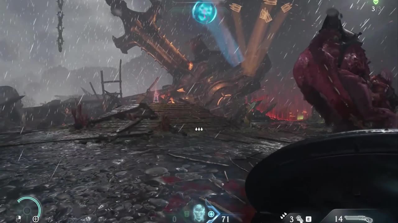 Just like Doom guy to "jump" in Guns Blazing.
