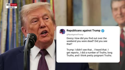 Trump Disappoints Democrats: “I’m Alive”
